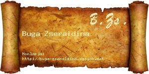 Buga Zseraldina névjegykártya